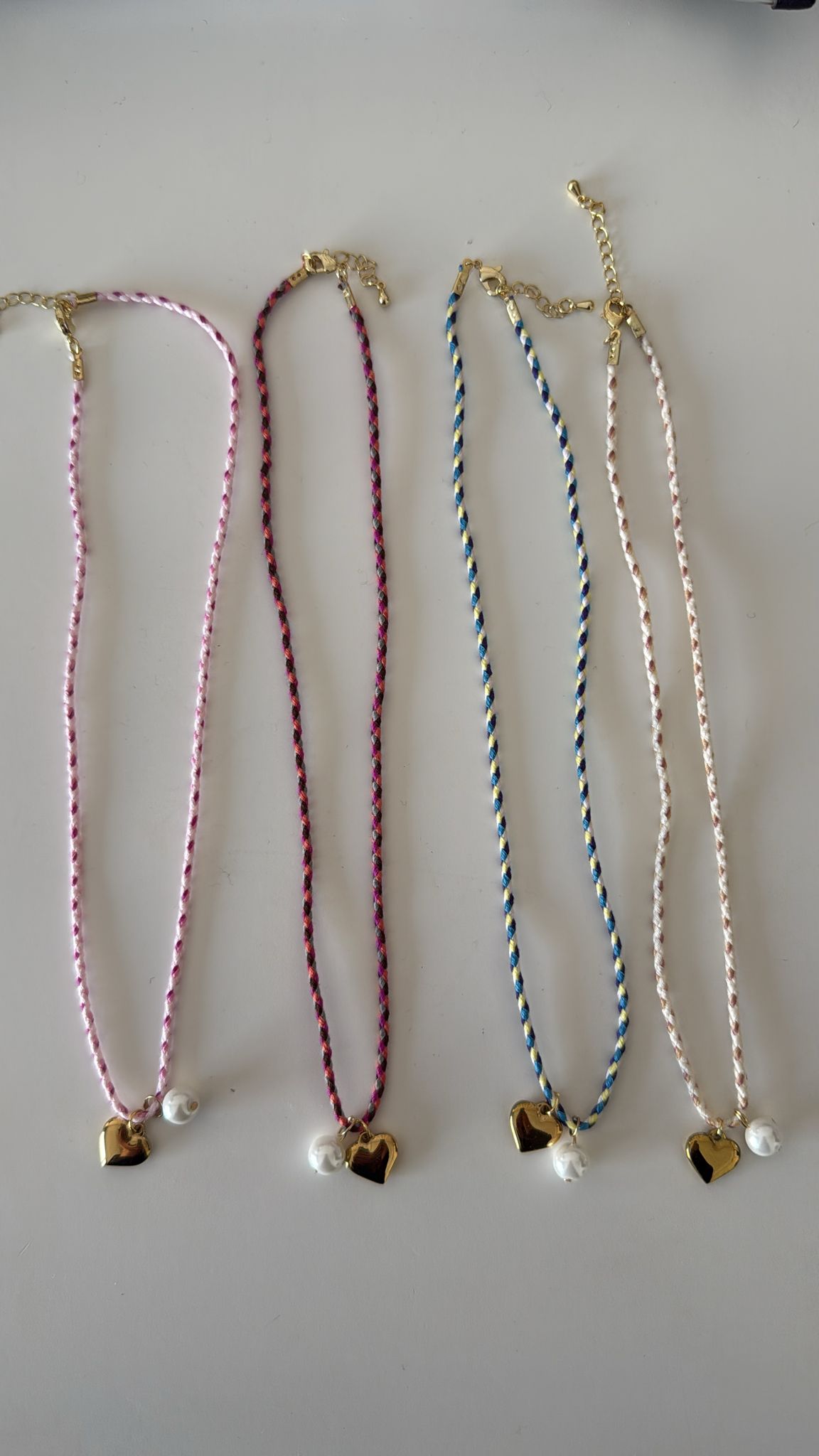 Small Heart Rope Necklace