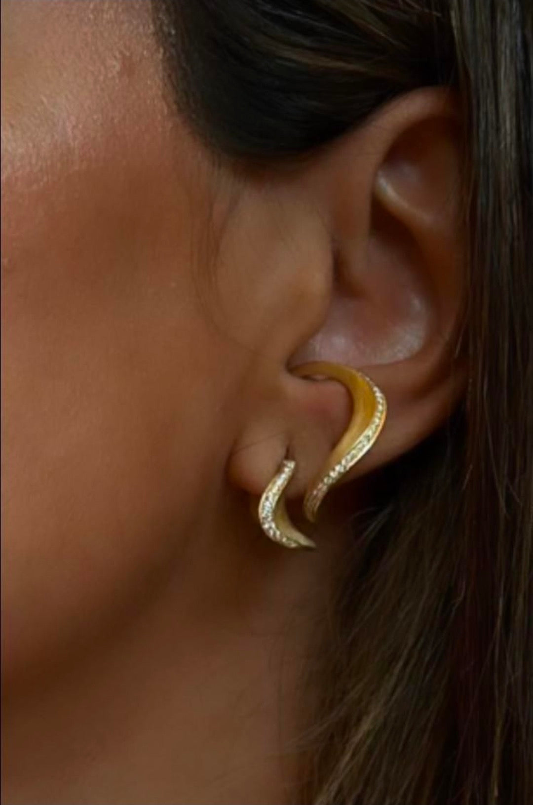 Small Wave Earrings