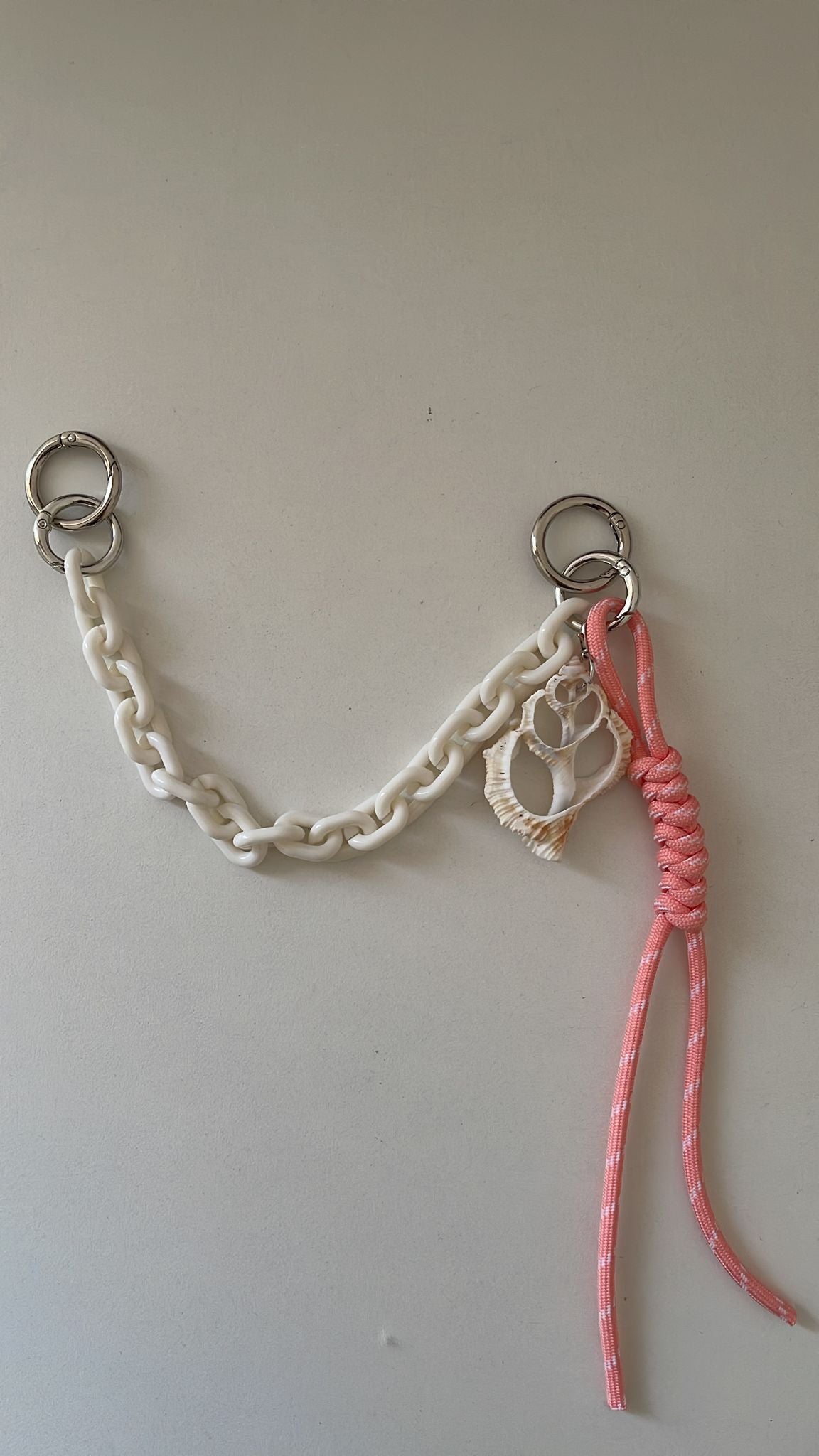 Pink Shell Bag Charm