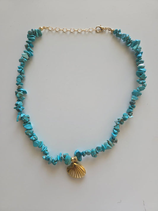 Turquoise Shell Choker