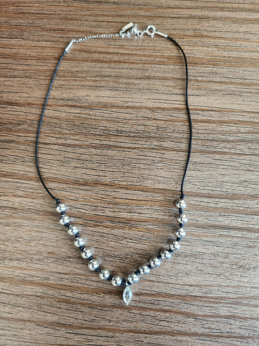 Diam Cord Ball Knot Choker