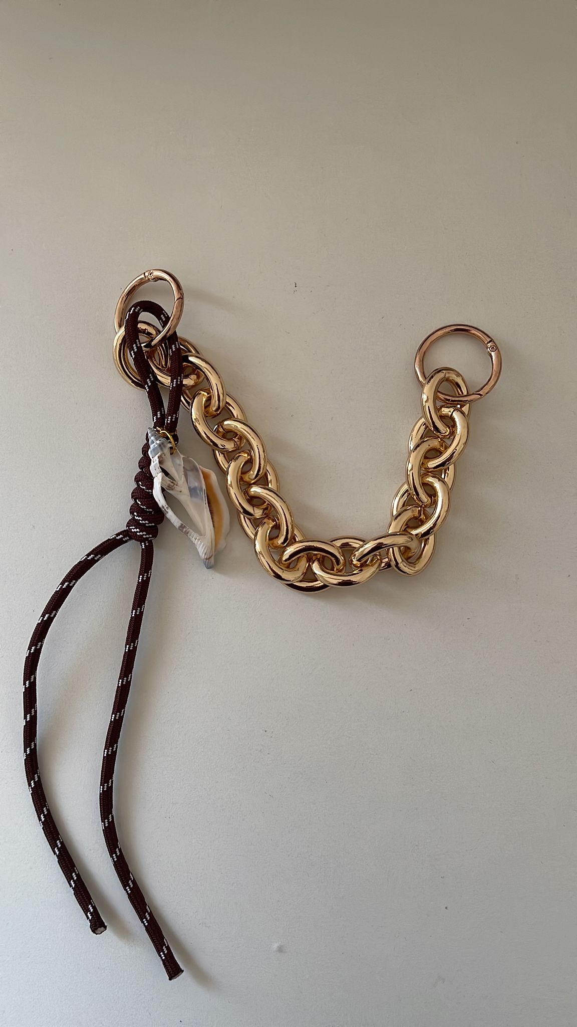 Brown Shell Bag Charm