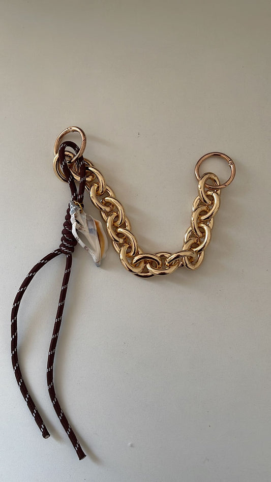 Brown Shell Bag Charm