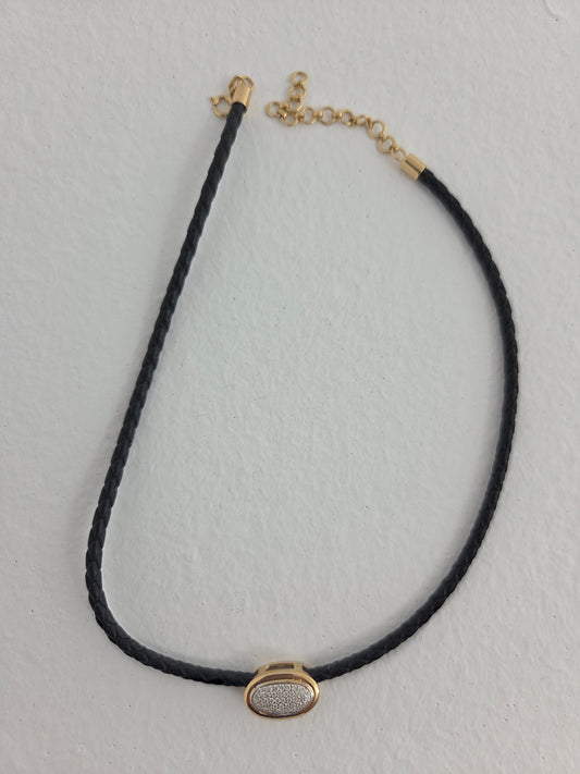 Orbit Leather Choker