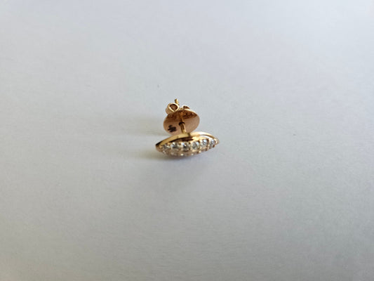 Mini Dome Diamond Earring
