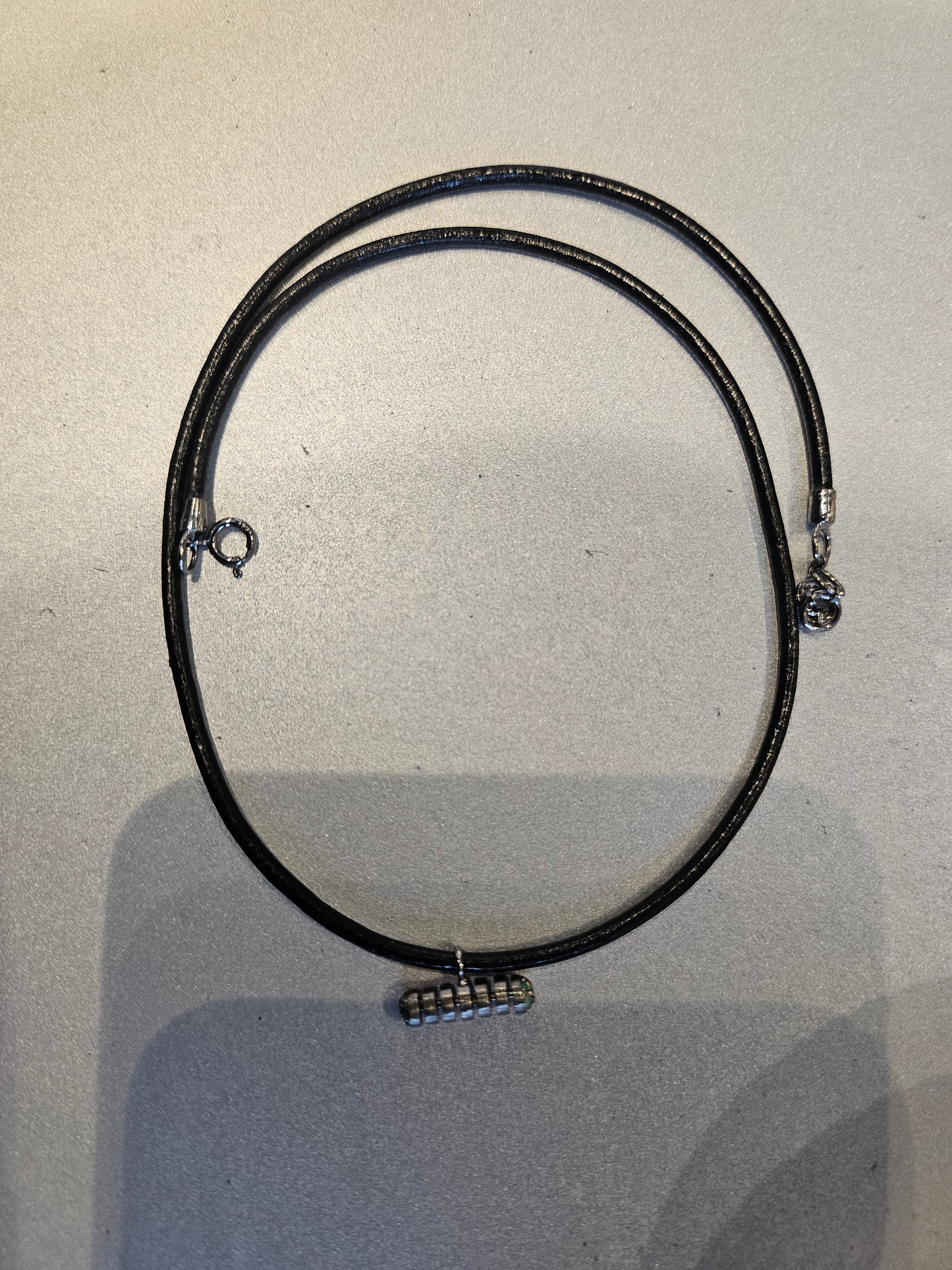 Mini Kelly Skeleton Leather Necklace