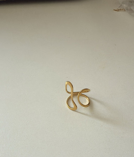Double Curve Ring