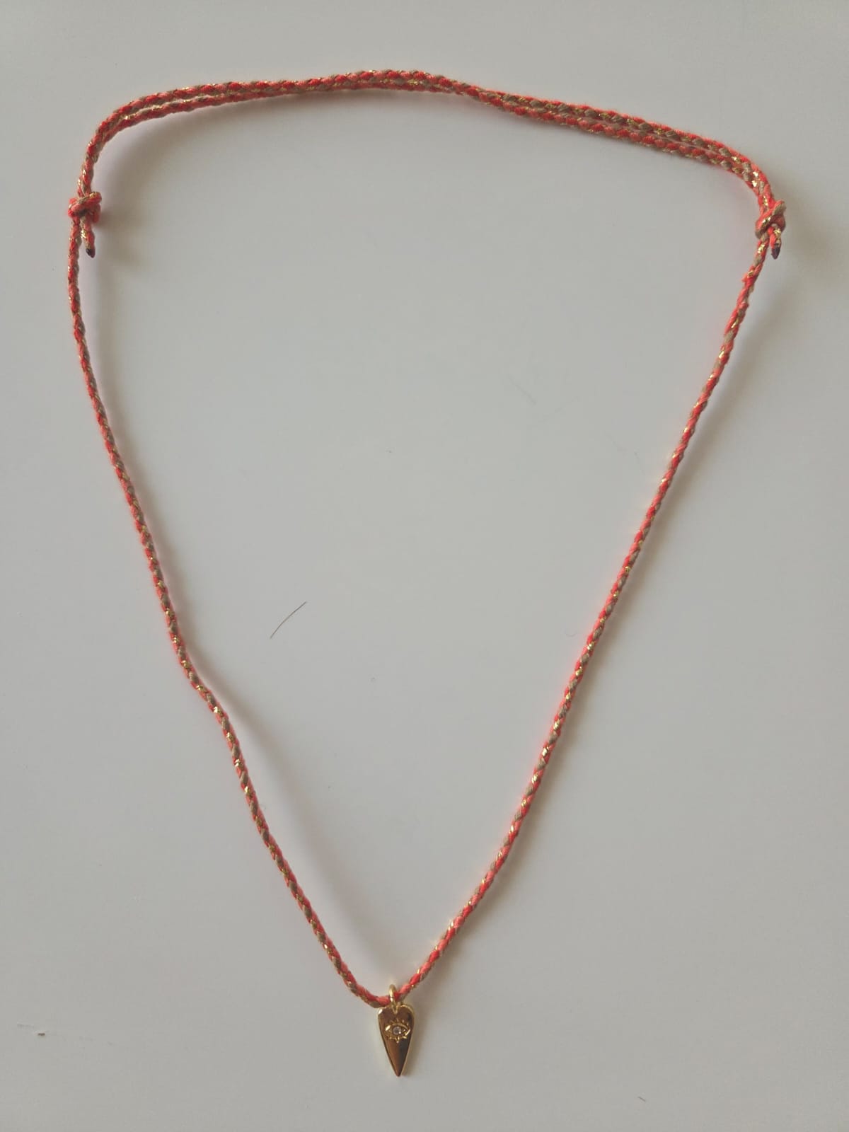 Heart Eye Rope Necklace
