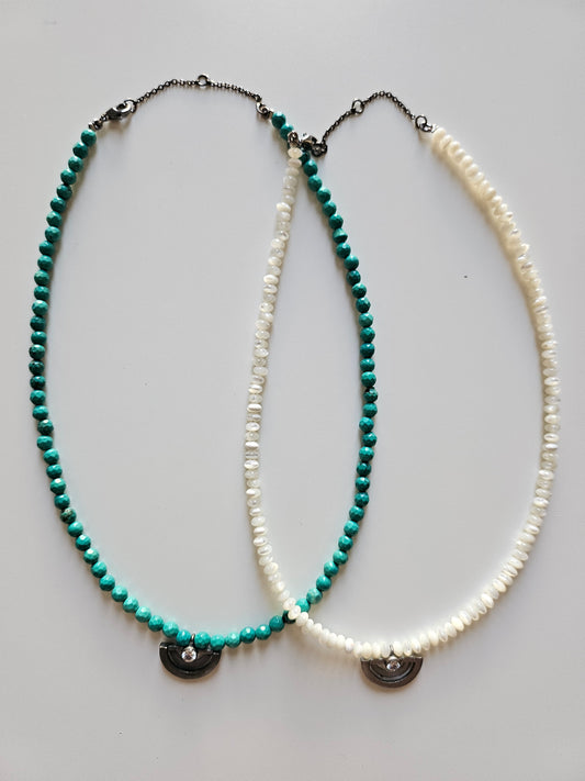Large Half Circle Bead Choker
