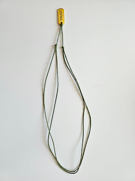 Tag Cord Necklace